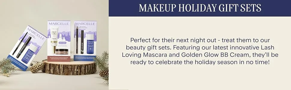 Marcelle Ultimate Fringe Effect Mascara Black Hypoallergenic and Fragrance-Free 11 mL - Makeup Holiday Gift Sets