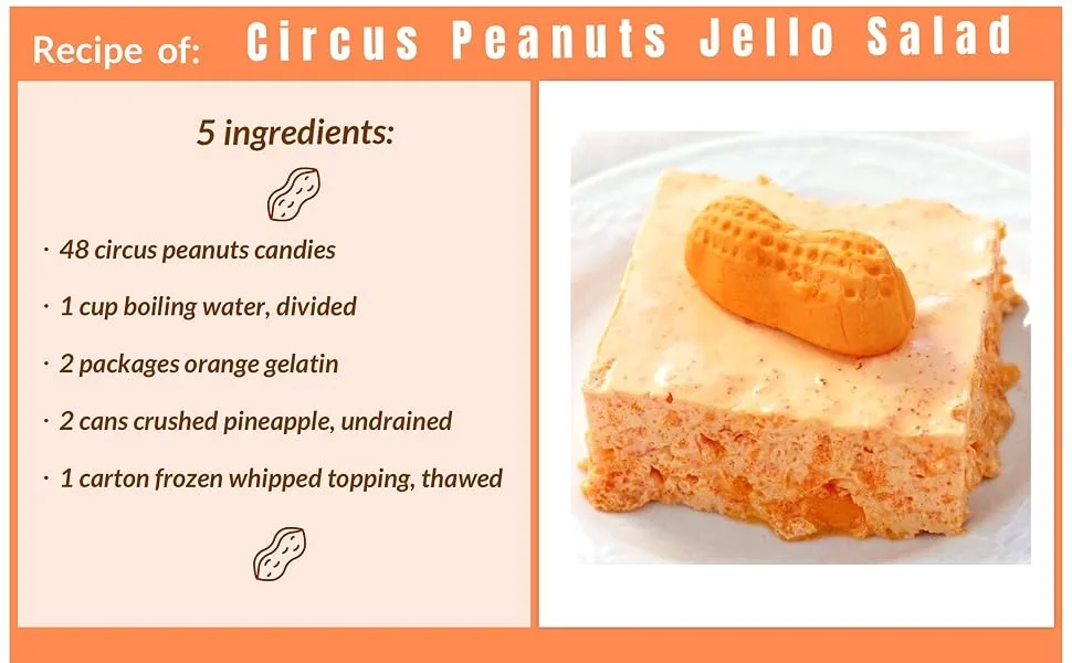 CrazyOutlet Spangler Circus Peanuts Classic Marshmallow Candy - Bulk Pack, 3 Pounds - circus peanut candy marshmallow kid party bake decor bulk banana