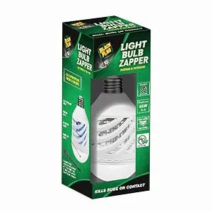 Black Flag BZB-10N 9W LED Light Bulb Bug Zapper White - Black Flag dual use light bulb and bug zapper for indoor or outdoor use.