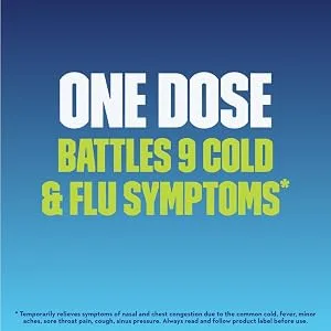 Mucinex Multi Action Liquid - Congestion Cold & Cough Solution - One Dose Fights 9 Cold &amp;amp;amp; Flu Symptoms