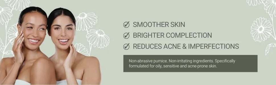 Snap Gentle Facial Scrub Microfine Exfoliant for Sensitive Skin Contains 100% Natural Pumice 180ml - SNAP 1