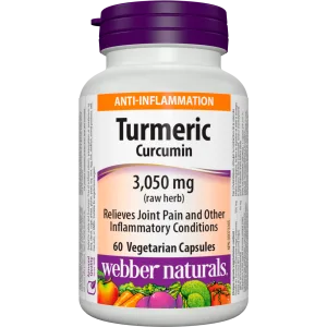 Webber Naturals Glucosamine with Turmeric 120 Tablets Digestion Joint and Antioxidant Support - webber naturals turmeric joint care
