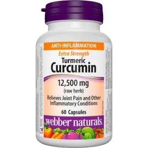 Webber Naturals Glucosamine with Turmeric 120 Tablets Digestion Joint and Antioxidant Support - webber naturals turmeric joint care
