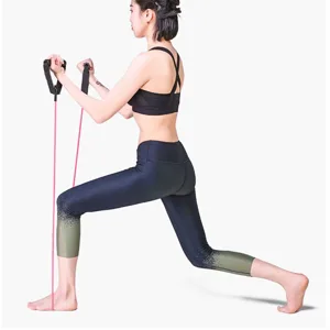Fitness Pull Rope Yoga Resistance Bands Exercise Tubes Practical Elastic Training Rope for Yoga Pilates Workout Cordages Black - TJ15796-02-2