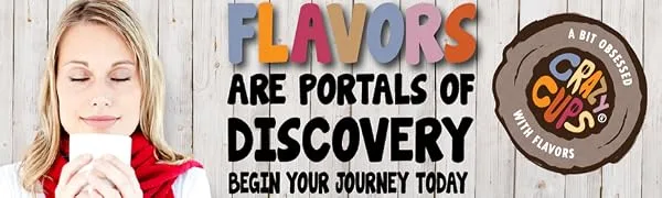 Crazy Cups Flavored Decaf Variety Pack. Hot or Iced Coffee, Flavored Decaf Coffee for Keurig K Cups Machines, Decaffeinated Coffee in Recyclable Pods, 80 Count - coffee, flavored, decaf, recyclable, gluten chocolate, keurig, k-cups, cups, caffeine, flavor