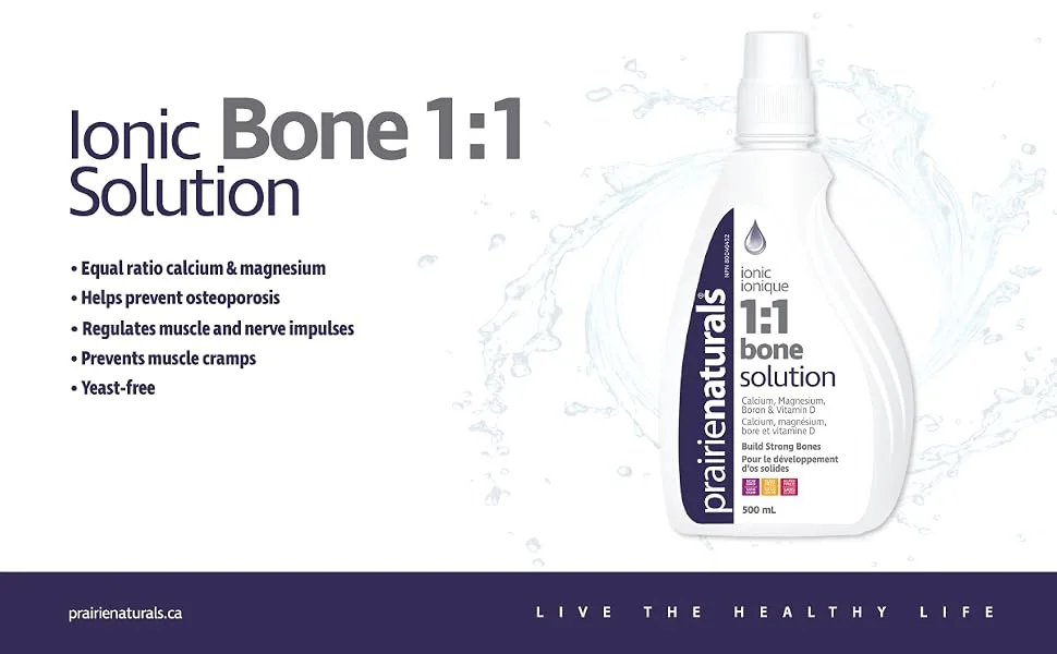 Prairie Naturals Liquid ionic Bone Solution 1:1-500 mL - Prairie Naturals Liquid Ionic Bone Solution 1:1 500mL Photo Background