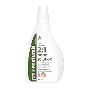 Prairie Naturals Liquid ionic Bone Solution 1:1-500 mL - Prairie Naturals Liquid Ionic Bone Solution 2:1 500mL