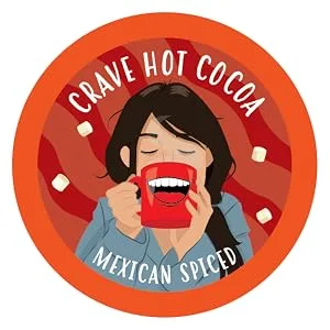 Crave Beverages Hot Chocolate Pods Variety Pack, Compatible with 2.0 K-Cup Brewers, Assorted Variety Pack 40 Count Assorted Variety Pack 40 Count (Pack of 1) - Crave Cocoa Mexican Spice