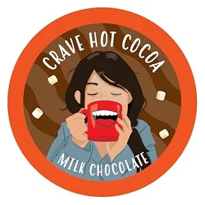 Crave Beverages Hot Chocolate Pods Variety Pack, Compatible with 2.0 K-Cup Brewers, Assorted Variety Pack 40 Count Assorted Variety Pack 40 Count (Pack of 1) - Crave Cocoa Milk Chocolate