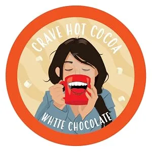 Crave Beverages Hot Chocolate Pods Variety Pack, Compatible with 2.0 K-Cup Brewers, Assorted Variety Pack 40 Count Assorted Variety Pack 40 Count (Pack of 1) - Crave Cocoa White Chocolate
