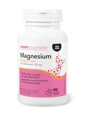 Smart Solutions Magnesium Bisglycinate 90 Caps - lorna pure magnesium bisglycinate