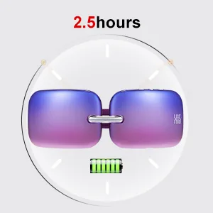 Hi5 E10 Eye Massager with Heat Eye Strain Relief Improves Eye Circulation Relaxation Compact & Lightweight Stylish Design (Gradient Purple) - product information 24