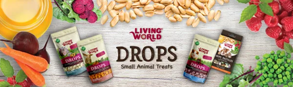 Living World Small Animal Drops - Multi-Mix Flavour - 75 g (2.6 oz) - drops