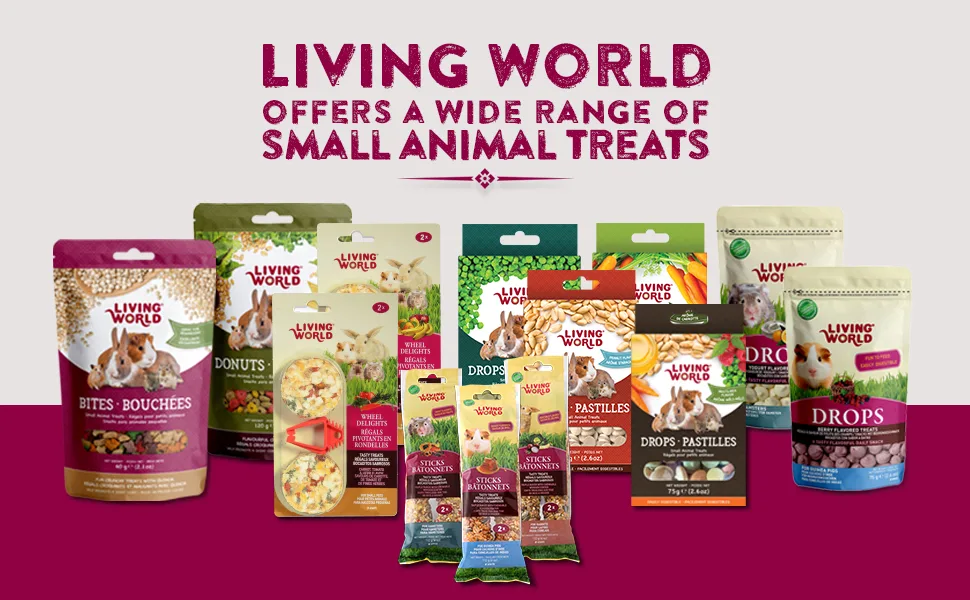 Living World Small Animal Drops - Multi-Mix Flavour - 75 g (2.6 oz) - drops