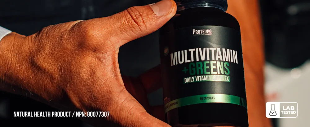 ProteinCo | Multivitamin + Greens | Minerals | Vegan Capsules | Daily Vitamins for Men & Women | 90 capsules - Multivitamin Greens