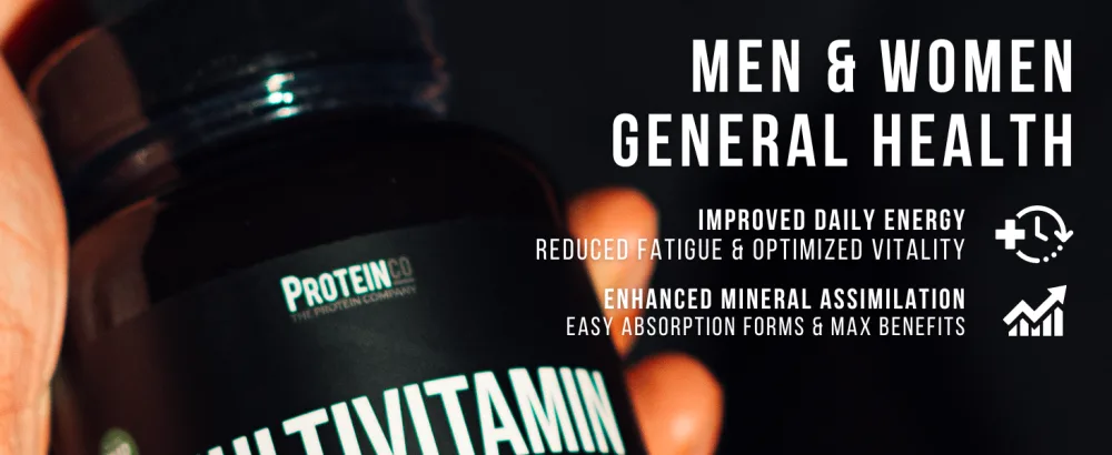 ProteinCo | Multivitamin + Greens | Minerals | Vegan Capsules | Daily Vitamins for Men & Women | 90 capsules - Multivitamin Greens