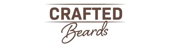 Crafted Beard Growth Kit - The Best Beard Growth Kit - Grow A Thicker Fuller Beard - Beard Growth Oil, Beard Roller, Beard Growth Vitamins (1 Month Kit) 3 Piece Set - Crafted Beards Logo