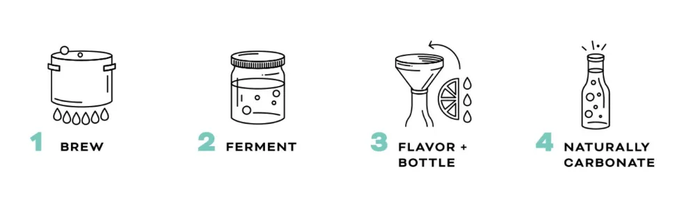 Craft A Brew Homemade Hard Seltzer Brew, 1 Gallon, Starter Kit - Step 1: Brew, Step 2: Ferment, Step 3: Flavor & Bottle, Step 4: Naturally Carbonate