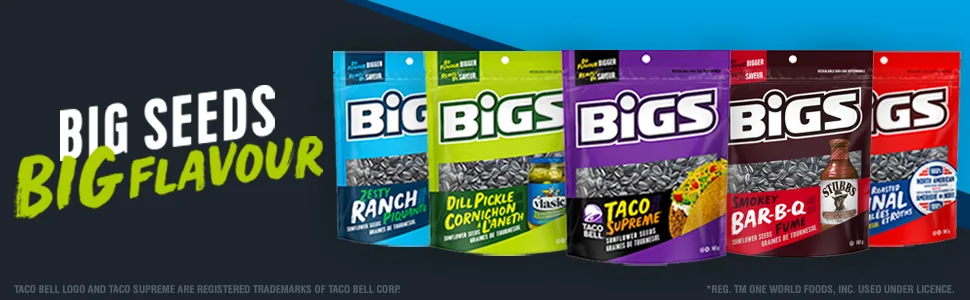 BIGS Taco Supreme Flavour Sunflower Seeds 140 grams - BIGS Flavours