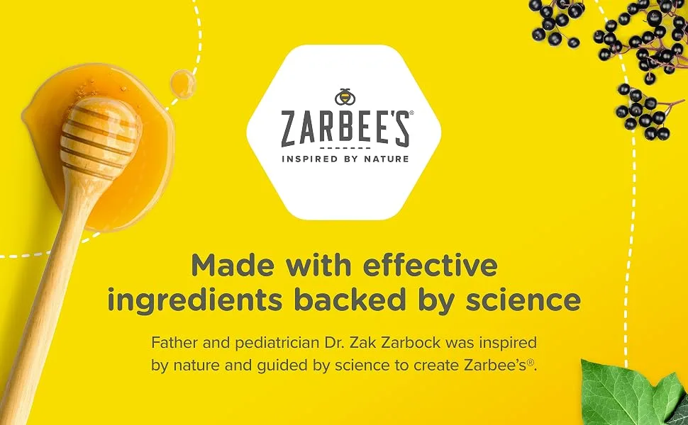 Zarbee's Children's Complete Cough + Cold Syrup Zinc Honey Tumeric Marshmallow Root B Vitamins English Ivy Leaf 118 mL - B0CBVZ999B