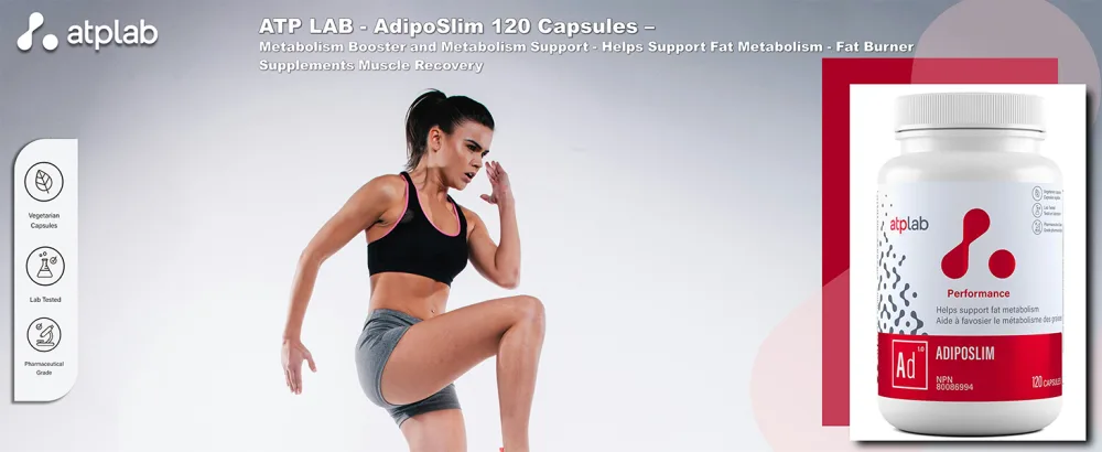 ATP LAB - AdipoSlim 120 Capsules - Elevate Your Energy-Burning Capacity -Fat Burner Supplements Muscle Recovery - B07SJPP7K1