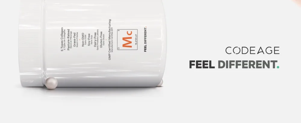 Codeage Multi Collagen Protein Powder Hydrolyzed Type I II III V X Grass Fed All in One Super Bone Broth and Collagen 8.9 Ounces - Codeage Multi Collagen powder supplement, collagen hydrolyzed multi types non gmo powder peptides