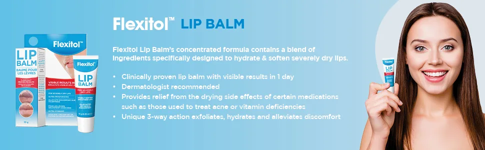 Flexitol Lip Balm - Best Balm for Dry and Chapped Lips in Canada Original - Flexitol Lip Balm