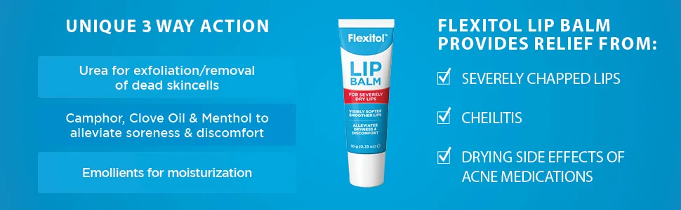 Flexitol Lip Balm - Best Balm for Dry and Chapped Lips in Canada Original - Flexitol Lip Balm