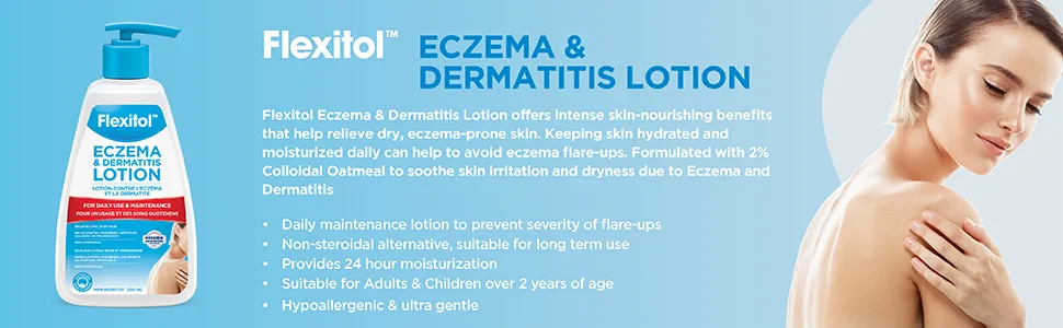 Flexitol Eczema & Dermatitis Lotion - Best Eczema Moisturizer Body Lotion - Flexitol Eczema & Dermatitis Lotion