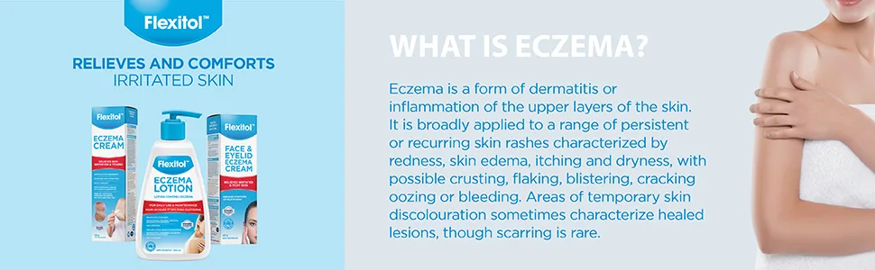 Flexitol Eczema & Dermatitis Lotion - Best Eczema Moisturizer Body Lotion - Flexitol Eczema Moisturizing Lotion