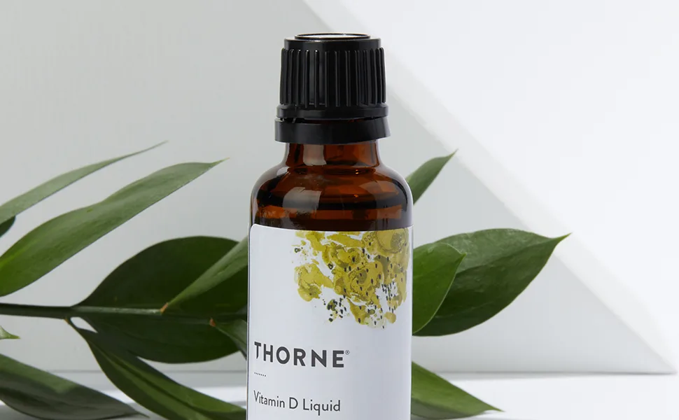 Thorne Vitamin D Liquid (Metered Dispenser) - Supplement for Healthy Bones and Muscles - 1 Fl Oz (30 mL) - ZD168-BTF-2