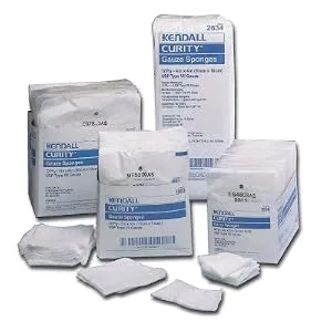Covidien 2634 Curity Gauze Sponge, Non-Sterile, 4" x 4", 12-Ply (Pack of 200), Package may vary - Curity