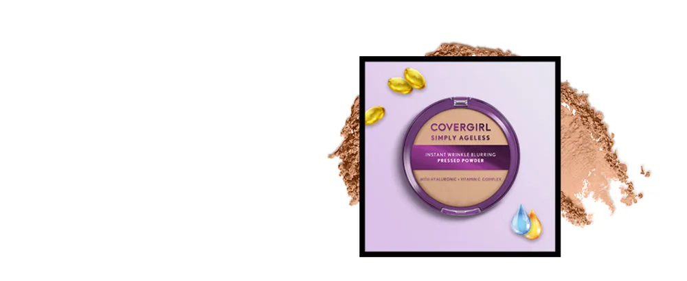 Covergirl Simply Ageless Instant Wrinkle Blurring Pressed Powder, Classic Ivory, 0.39 Oz - Simply Ageless Pressed Powder