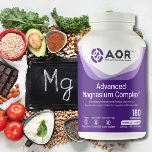 AOR - Advanced Magnesium Complex 200mg 180 Capsules - Vegan and Non GMO - Bioavailable Magnesium from Four Key Sources - With Magnesium Glycinate Magnesium Oxide and Pure Magnesium Supplement - Advance Magnesium Complex.png
