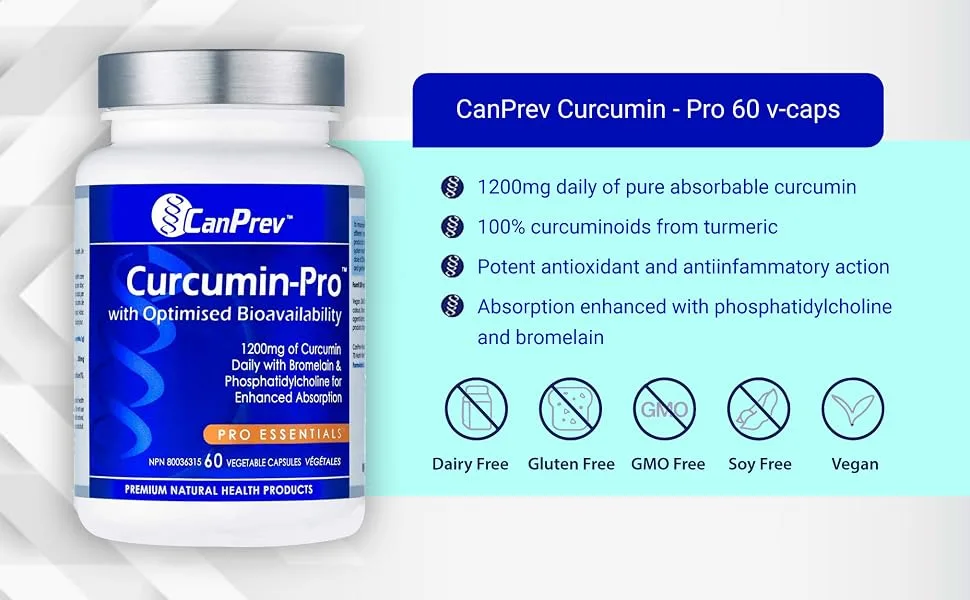 CanPrev Curcumin Pro | 60 v-caps l Relieves Joint-Related Inflammation - product information 21