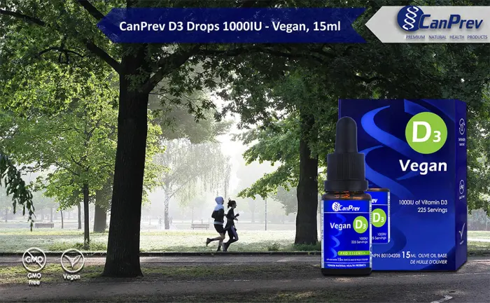 CanPrev - D3 Drops Vegan 1000IU 15ml Liquid - Help to Support Immune Function and to Build Strong Bones and Teeth - B09H13NNHG