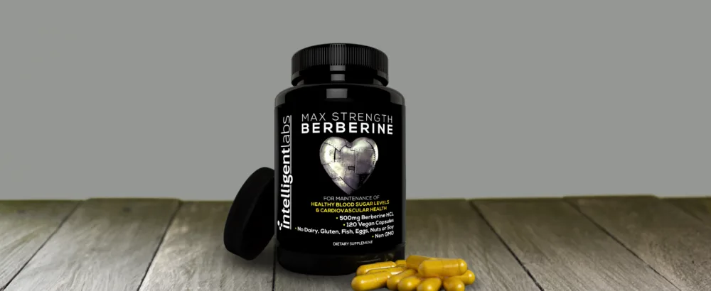 Intelligent Labs Berberine Supplement HCL Plus Max Potency 450 MG Per Capsule - 120 Capsules - Botanical With A Track Record