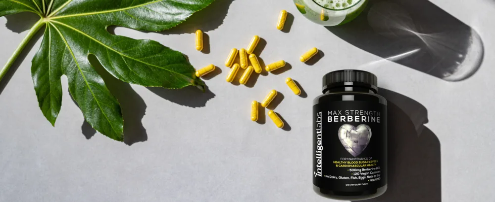 Intelligent Labs Berberine Supplement HCL Plus Max Potency 450 MG Per Capsule - 120 Capsules - Max Benefit Berberine