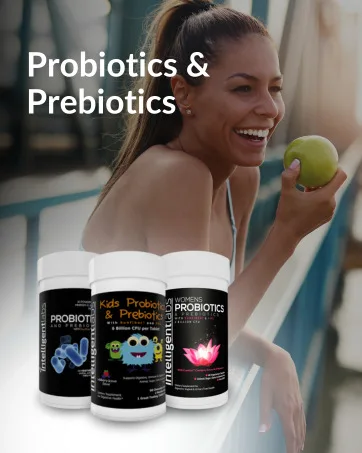 Intelligent Labs Berberine Supplement HCL Plus Max Potency 450 MG Per Capsule - 120 Capsules - Probiotics with Prebiotics Gut Health Digestive Balance Immune Support Diverse Strains