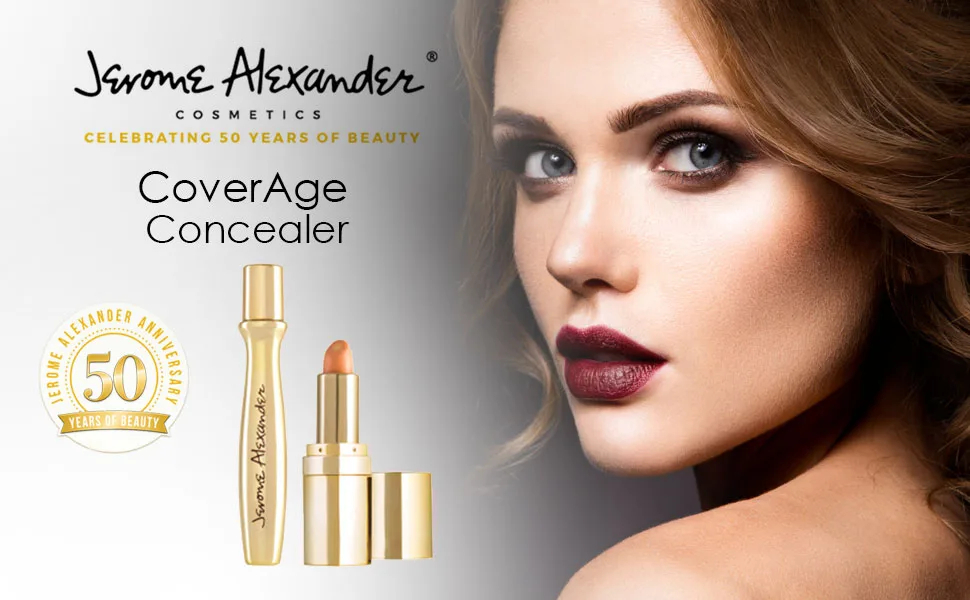 CoverAge Eye Concealer by Jerome Alexander - 5-in-1 Concealer Stick and Eye Roller Ball, Under Eye Circle Concealer, Corrector, Moisturizer, & Tightener for Anti-Aging - contour kit contouring kit contour makeup contouring makeup contour kit for women makeup contour