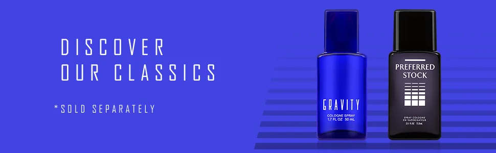 Coty Classics Perfume Gravity 1.7 Fluid Ounce Men's Fragrance in a Classic, Appealing Scent, Great Gift for Cologne or Perfume Lovers - Coty Classics Perfume Gravity