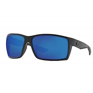 Costa Del Mar Men's Reefton Rectangular Sunglasses Blackout/Blue Mirrored Polarized-580g 64 Millimeters - product information 2