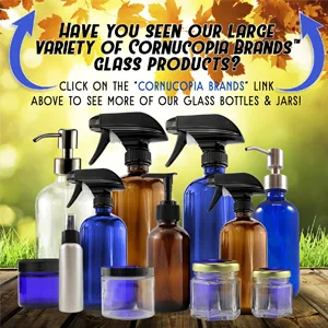 Cornucopia 16oz Clear Glass Spray Bottles w/Chalk Labels (2 Pack) Boston Round Bottles with 3-Setting Adjustable Heavy Duty Sprayers - cornucopia brands containers plastic glass jars bottles pumps sprayers lids caps