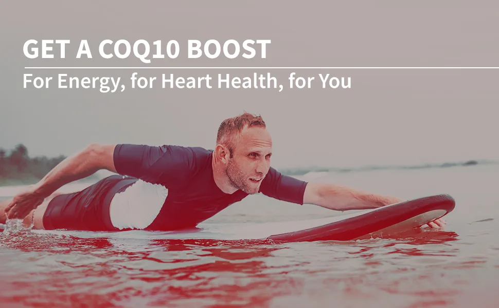 CoQ10 Heart, Brain, and Vascular Support | 200 mg Comprehensive, Patented Formula - Essential Elements | 2.6 Times Higher Absorption - 60 Softgels, 2 Month Supply 60 Count (Pack of 1) - Get a CoQ10 boost -- healthy man swimming on board