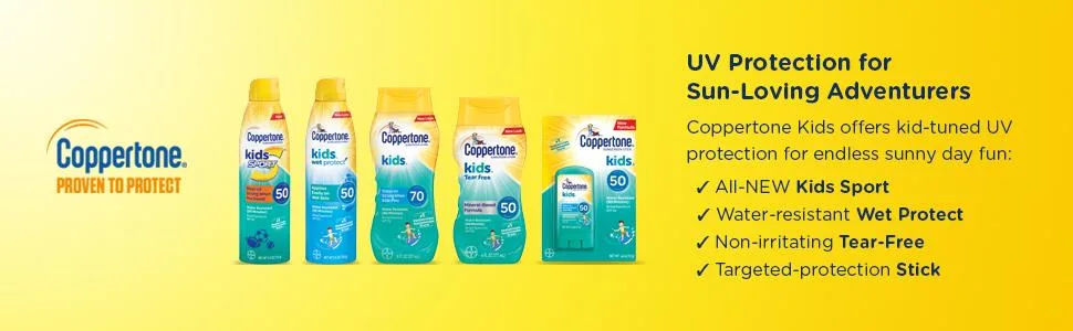 Coppertone SPORT Kids Sunscreen Spray SPF 100, Water Resistant, Continuous Spray Sunscreen for Kids, Broad Spectrum Sunscreen SPF 100, 5.5 Oz Spray - product information 2