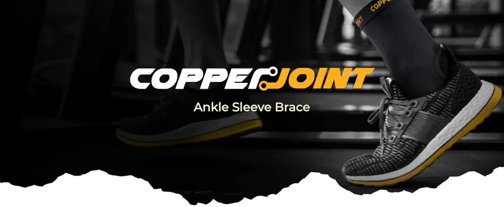 CopperJoint Compression Ankle Sleeve  Copper-Infused High-Performance Breathable Design, Provides Comfortable and Durable Joint Support - All Lifestyles - Single Large - Copper Joint Ankle Sleeve Brace