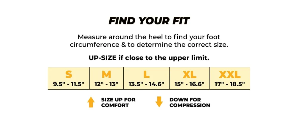 CopperJoint Compression Ankle Sleeve  Copper-Infused High-Performance Breathable Design, Provides Comfortable and Durable Joint Support - All Lifestyles - Single Large - Find your fit. Our ankle straps come in a variety of sizes.