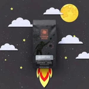 Copper Moon Whole Bean Coffee, Medium Roast, Southern Pecan Blend, 2 Lb 2 Lbs. Southern Pecan - blast off