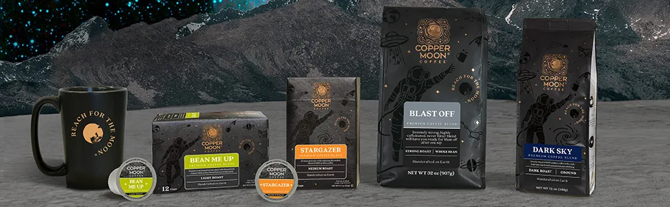 Copper Moon Whole Bean Coffee, Dark Roast, Sumatra Blend, 2 Lb Whole Bean 2 Pound (Pack of 1) - Copper Moon premium high grade select coffee light medium dark roast ground whole bean k cups