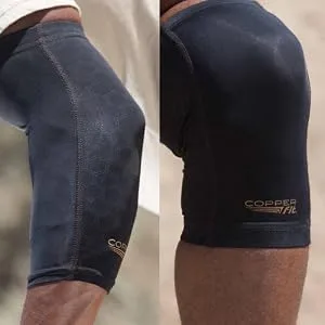 Copper Fit unisex adult Freedom Knee Compression Sleeve Hosiery, Black, Large US - product information 1
